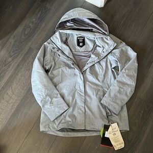 Grey hooded ladies Killtec Lenora ski jacket